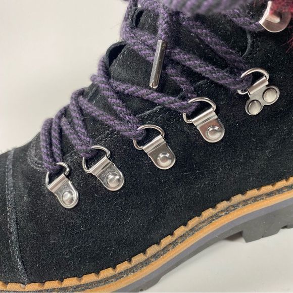 Sam Edelman Women's Bowen Boots Color Black/Raspberry Wine SZ 6 - Picture 8 of 12